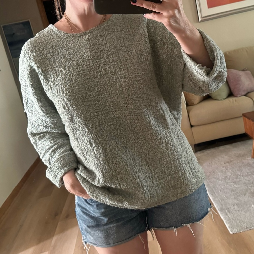 Cozy Green Women's Cowl Neck Sweater